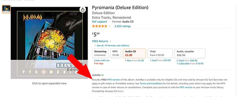 Def Leppard - Pyromania (Deluxe Edition) Extra Tracks, Remastered 2xCD + FREE MP3 of the album £5.99 @ Amazon