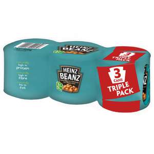Heinz beans 3pk 200g tins - 3 packs for £3 at B&M, Sunderland