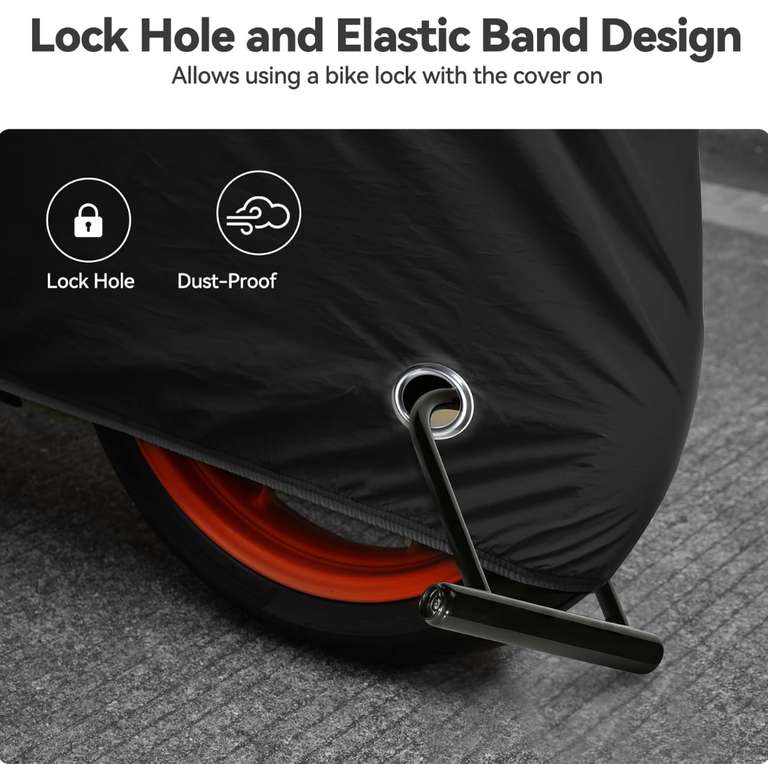 TechRise Outdoor Motorbike Cover/Bike Cover for 2-3 Bikes Orange or Nero - Sold By TechTack(EU) FBA