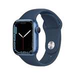 Apple Watch Series 7 (GPS) - Blue Aluminium with Abyss Blue Sports Band, 41 mm - £176.97 @ Currys
