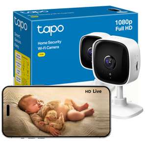 Tapo Mini Smart Security Camera, Indoor CCTV, No Hub Required, 1080p, 2-Way Audio, Night Vision, SD Storage, TC60