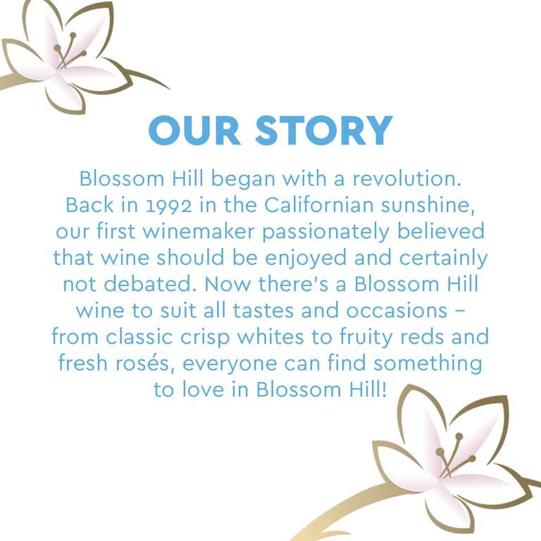 Blossom Hill White Wine, 75cl, (Case of 6) W/Voucher £23.22 / £20.22 on 1st S&S