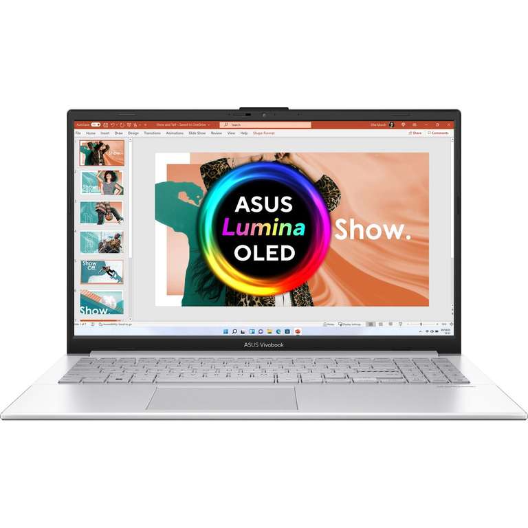 Asus Vivobook 15.6 FHD OLED 400Nits 100% DCI-P3 AMD Ryzen 5 8GB DDR5 256 SSD Win11 Laptop