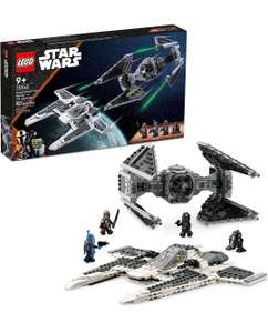 LEGO Star Wars 75348 Mandalorian Fang Fighter vs. TIE Interceptor Set - R2-E6 droid figure (2 starfighters)