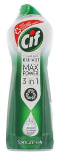 Cif Cream with Bleach Max Power 3 in 1 750ml - £0.69 at Home Bargains Basingstoke