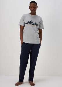 Grey Mountains Pyjama Set, Size L & XXXL + 99p C&C
