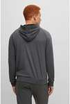 BOSS Mens Mix&Match Jacket H Logo-Embroidered Hooded Loungewear Jacket in Stretch Cotton sizes S-L £32.50 @ Amazon