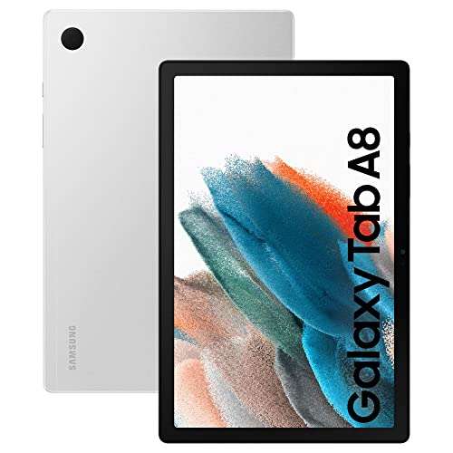 Samsung Galaxy Tab A8 32GB LTE Android Tablet Silver 2022 Version, 3 Year Manufacturer Warranty - LTE Version