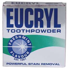 Eucryl Freshmint Tooth Whitening Powder 1x50g /£1.26 S&S - £1.19 S&S + First Sub Voucher
