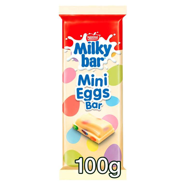 Milkybar Mini Eggs White Chocolate Bar 100g (Nectar Price)