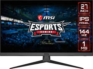 MSI Optix G272 Esports Gaming IPS Monitor - 27 Inch, 16:9 Full HD (1920 x 1080), IPS, 144Hz - £149 @ Amazon