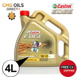 Castrol EDGE 5W-30 LL 4L Car Engine Oil Fully Synthetic with Fluid Titanium, £30.98 with code (UK Mainland) @ Ebay / Castrol