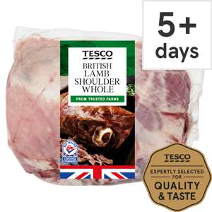Lamb Whole Shoulder - £5.10 per kg Clubcard Price @ Tesco