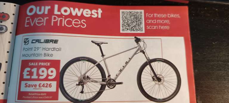 Calibre Point 29" Mountain Bike (Members Price - £5 For years membership) - Instore Only