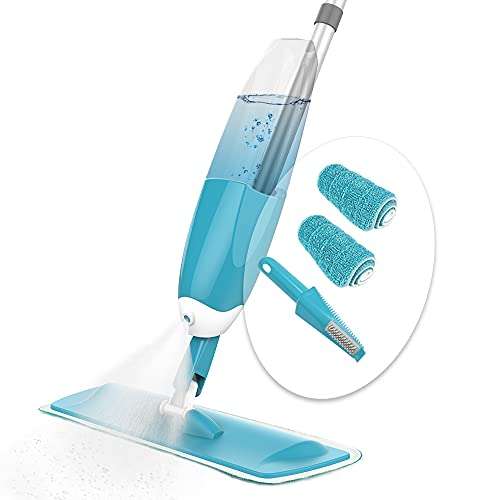 VOUNOT Spray Mop, Floor Cleaner Mop with 2 Reusable Microfiber Pads and 650ml Refillable Bottle £9.30 @ Amazon