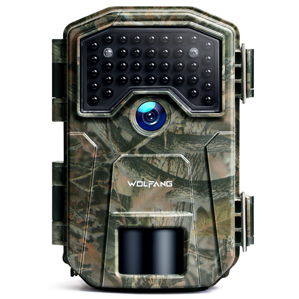 WOLFANG Wildlife Camera, 48MP 4K Trail Camera with 36pcs 940 nm IR LEDs Night Vision Motion Activated,