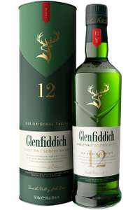 Glenfiddich 12 Year Old Single Malt Scotch Whisky, 70cl - Amazon Fresh (min order applies, location varies)