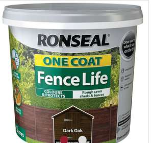 Ronseal One Coat Fence Life 5L - £5 @ Lidl Wellingborough