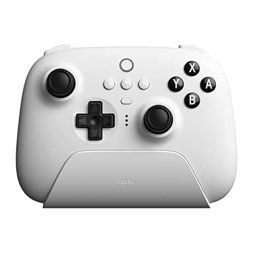 8BitDo Ultimate Bluetooth & 2.4g Controller with Charging Dock for Nintendo Switch and Windows - White £45.65 @ Amazon