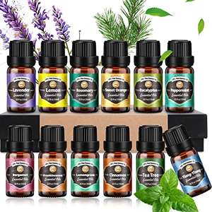 Essential Oils for Diffusers for Home, Diffuser Oil 12x10 mL £8.49 with Applied Voucher - Sold by Happygoo Shop / Fulfilled by Amazon