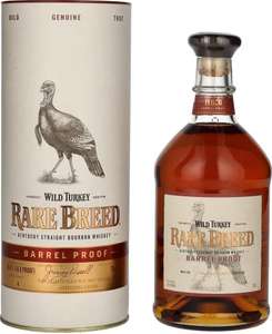Wild Turkey Rare Breed Kentucky Bourbon Whiskey 70 cl, 58.4% ABV - Barrel Proof Bourbon (Dispatched within 2 to 4 weeks) £31 @ Amazon
