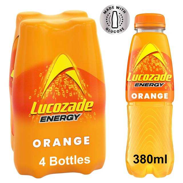 Lucozade Energy Drink Orange 4x380ml in Kettering, Bedford and Northampton