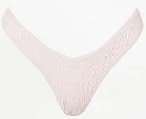Pink Textured Super High Leg Bikini Bottoms for - £1 + free click & collect @ Asda George