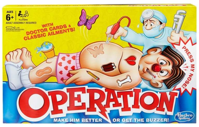 3 for 2 on Boards games: Guess Who, Mouse Trap, Operation, Game of