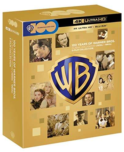 100 Years of Warner Bros. - Classic Hollywood 5-Film Collection (1930s - 1960s) 4K Blu-ray