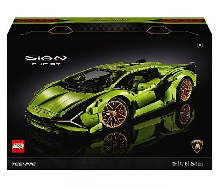 LEGO Technic 42115 Lamborghini Sián FKP £204.75 & 42151 Bugatti Bolide £22.50 (at basket)/ Speed Champions 76911 & 76912 £14 @ ASDA George