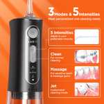 Bitvae Cordless USB Rechargeable Water Flosser, 3 Modes & 5 Intensities, 6 Jet Tips, Black/Pink With Voucher Sold By Clevo / FBA