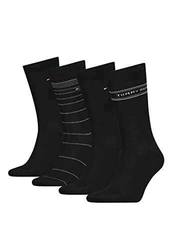 Tommy Hilfiger 4 Pairs of Socks (black size 6-8) in Gift Tin