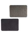 Kirkton House 50cm x 75cm Chunky Berber Mat (Light grey or Black) - Instore