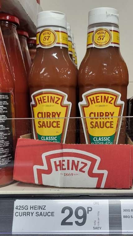 Heinz Curry Sauce - 29p @ Farmfoods Halesowen