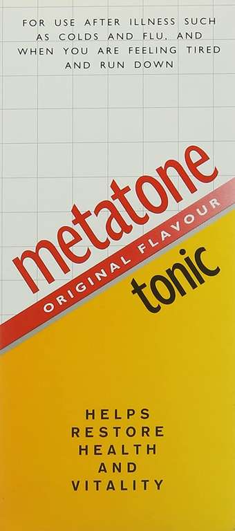 Metatone Tonic Original Flavour 300ml £4.99 Per Bottle on 3 for 2 (Free Collection) @ Superdrug