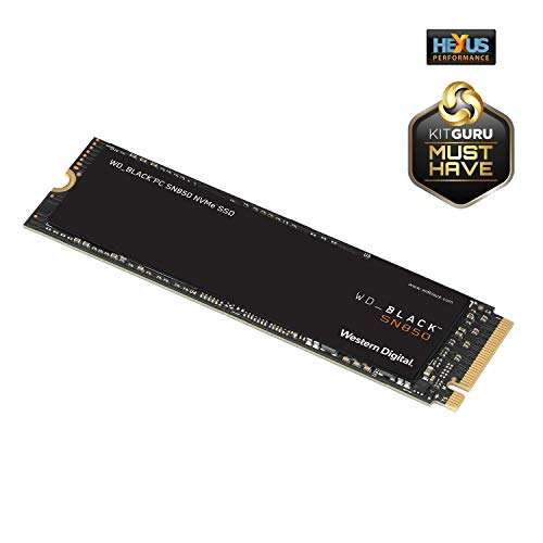 WD_BLACK SN850 2TB M.2 2280 PCIe Gen4 NVMe Gaming SSD up to 7000 MB/s read speed - £219.98 @ Amazon