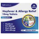 Bell's Hayfever & Allergy Relief 10mg 30 tablets 89p in-store at B&M Birkenhead & Liscard (Cetirizine Hydrochloride packs same price )