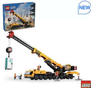 LEGO City Big Vehicles Yellow Mobile Construction Crane - Model 60409 (+9 Years)