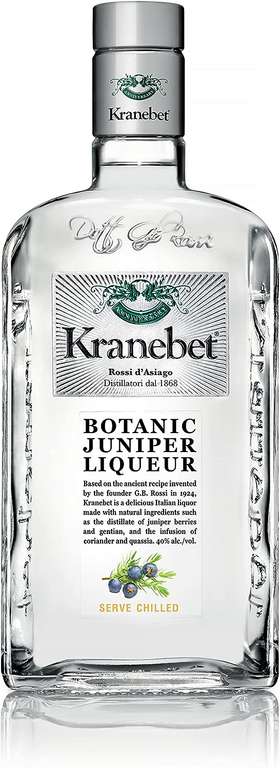 Kranebet Botanic Italian Juniper liqueur 40% ABV 70cl