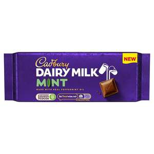 Cadbury Dairy Milk Mint Chocolate Bar 180g - London - Fulham Wharf