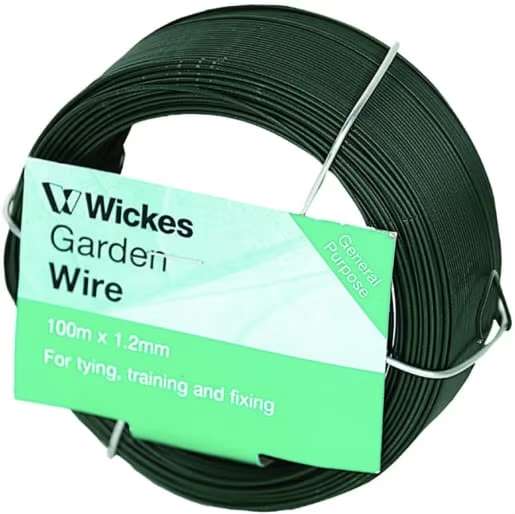 Wickes PVC Coated Garden Wire - 1.2mm x 100m (Free C&C only)