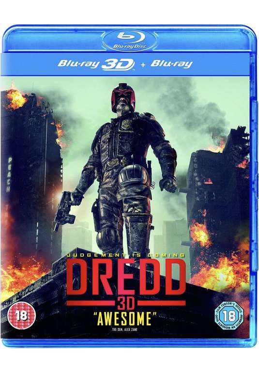Dredd (Blu-ray 3D + Blu-ray) Used + Free C&C