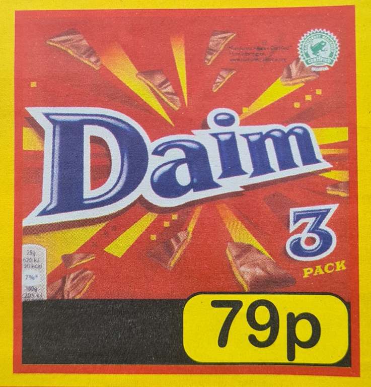 Daim 3 Pack - 79p at Farmfoods