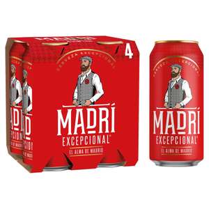 Free glass with purchase of Madri Excepcional 440ml 4 pack/10 pack (whilst stocks last) - Instore Chorley