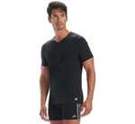 Men's Adidas 3 Pack Active Core 100% Organic Cotton V Neck T Shirts in Black or White with code