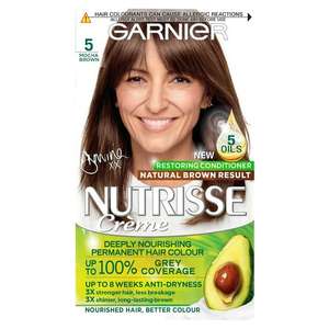 Garnier Nutrisse 5 Brown Permanent Hair Dye £4.75 @ Asda