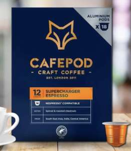 Nespresso Compatible Cafepod pods - BBE End April 2024 -(minimum 2 packs per order) Min Order £25 for Delivery