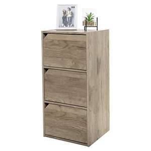 Brand Amazon - Movian, 3 Door Storage cabinet, Easy assembly, Module shelf MDB-3D - Ash Brown £20.78 @ Amazon