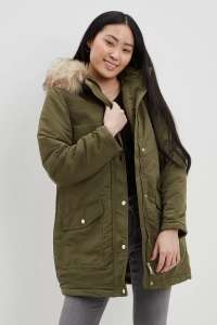Dorothy Perkins Petite Luxe Parka Jacket - Limited Sizes - £9 delivered with code @ Debenhams