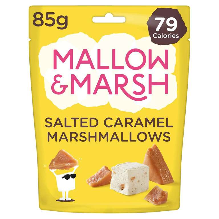 Mallow & Marsh Marshmallows (Vanilla & Milk Chocolate / Raspberry & Dark Chocolate / Salted Caramel) - £1.50 (Clubcard Price) @ Tesco
